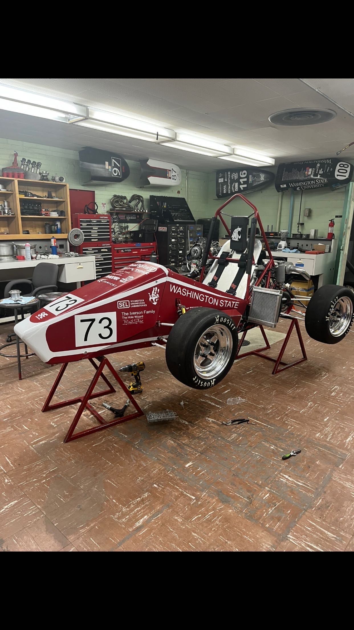 Wazzu Racing car in action